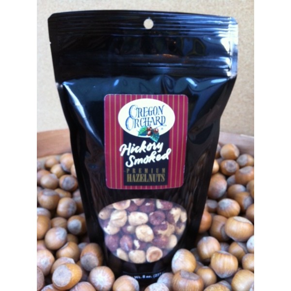 hickorysmokedhazelnuts8oz Oregon Orchard, Hazelnut Growers of Oregon