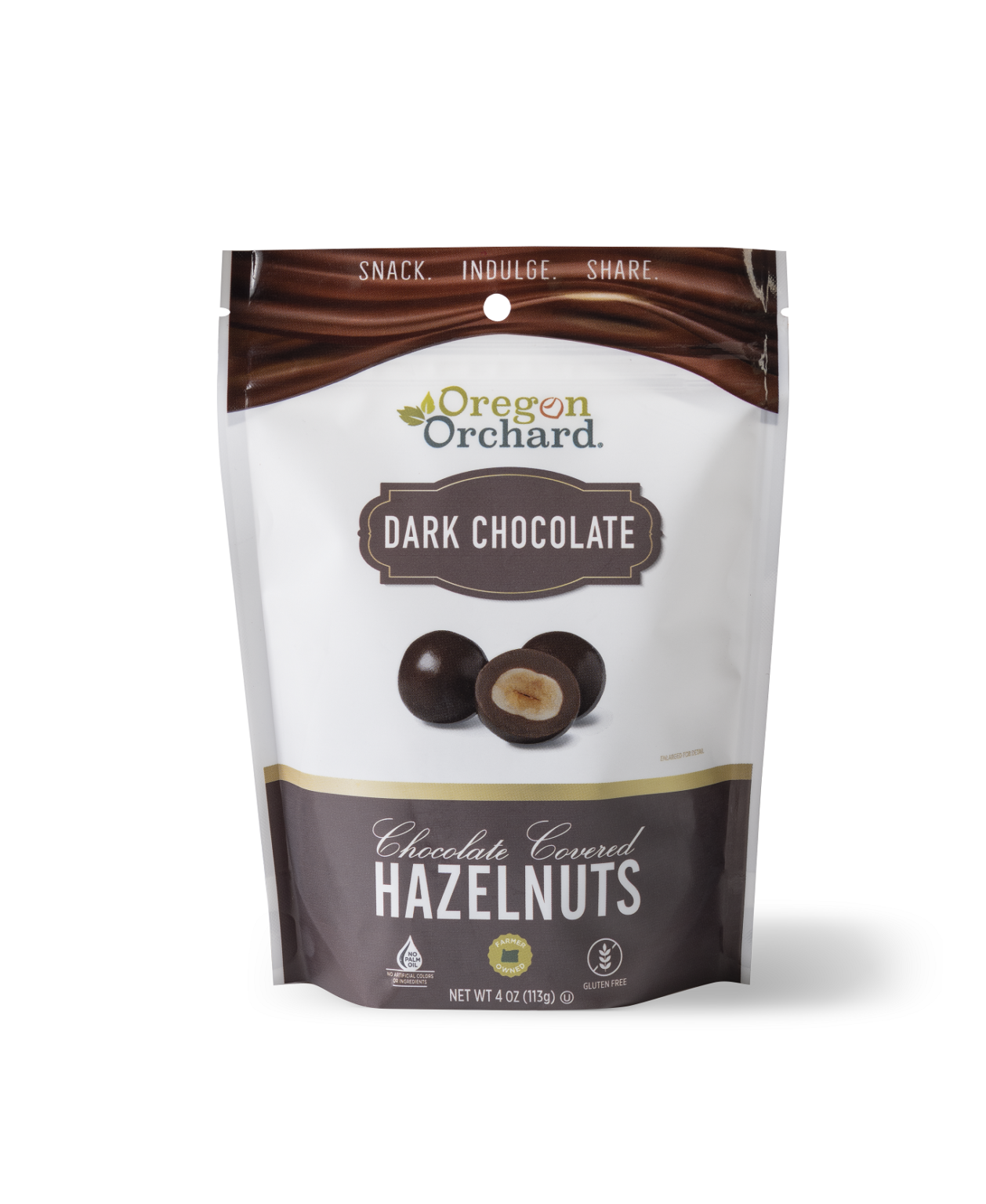 Oregon Orchard Premium Dark Chocolate Hazelnuts, 4oz Oregon Orchard