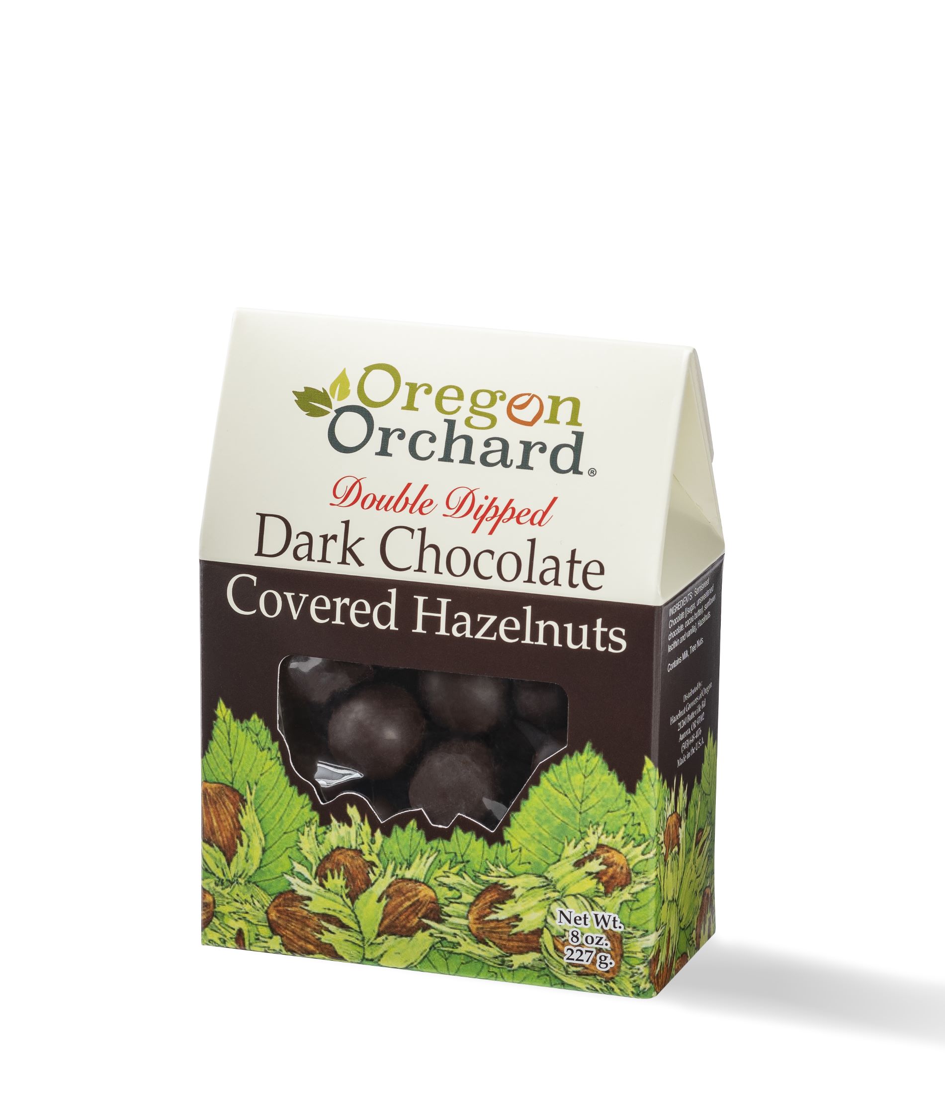 Oregon Orchard Double Dipped Dark Chocolate Covered Hazelnuts, 8 oz