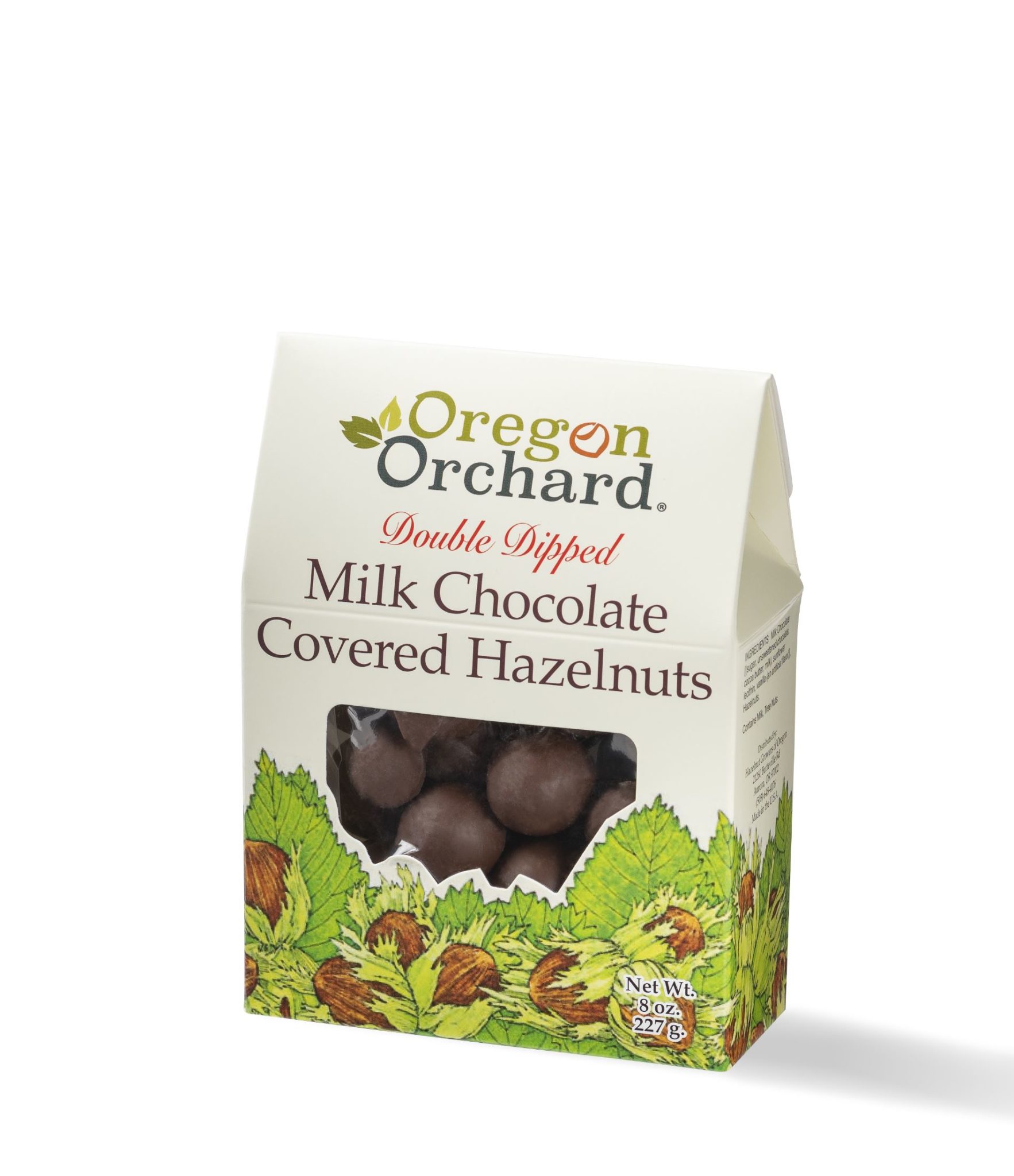 Oregon Orchard Double Dipped Milk Chocolate Covered Hazelnuts, 8 oz