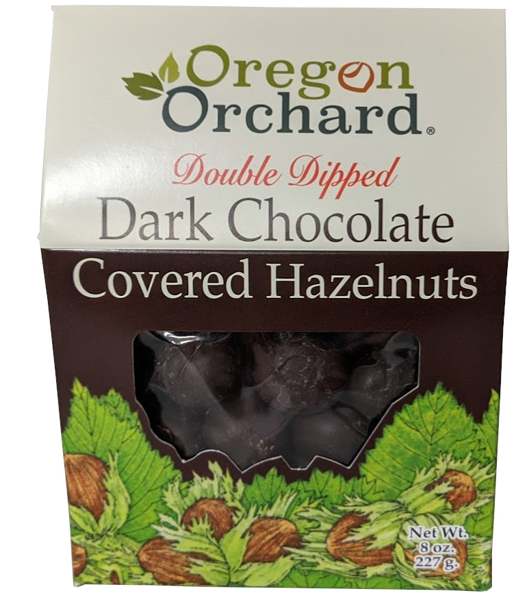 Oregon Orchard Double Dipped Dark Chocolate Covered Hazelnuts, 8 oz