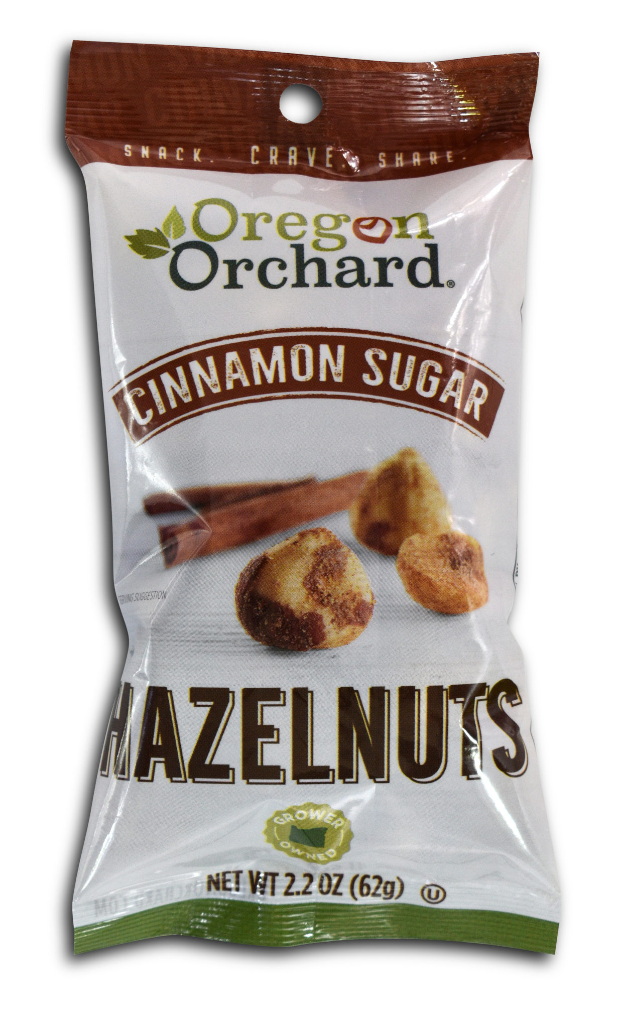 Oregon Orchard Cinnamon & Sugar Seasoned Hazelnuts, 2.2 oz Oregon