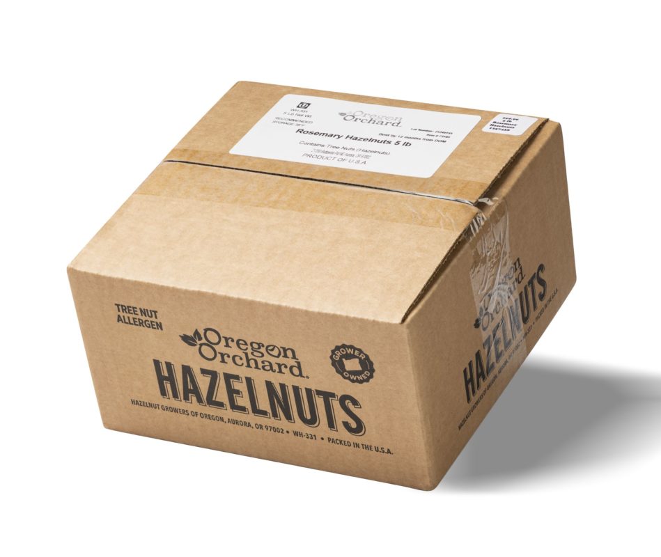 Oregon Orchard Rosemary Seasoned Hazelnuts 5 pound Box Oregon Orchard